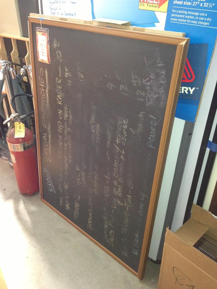 3x4 Blackboard with Oak Frame